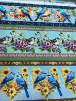 Tricoline Estampa Digital Barrado passaro - Foto 2