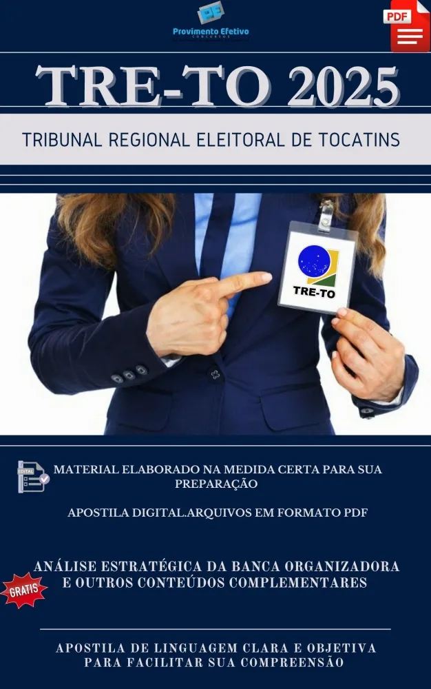 Apostila TRE TO Analista Área Contabilidade 2025 Imagem