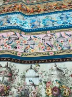   Tricoline Estampa Digital Barrado gaiola - Foto 2