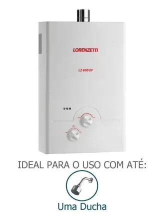 Aquecedor a Gas LZ- 800 EF GLP - Lorenzetti | 7412099 Imagem