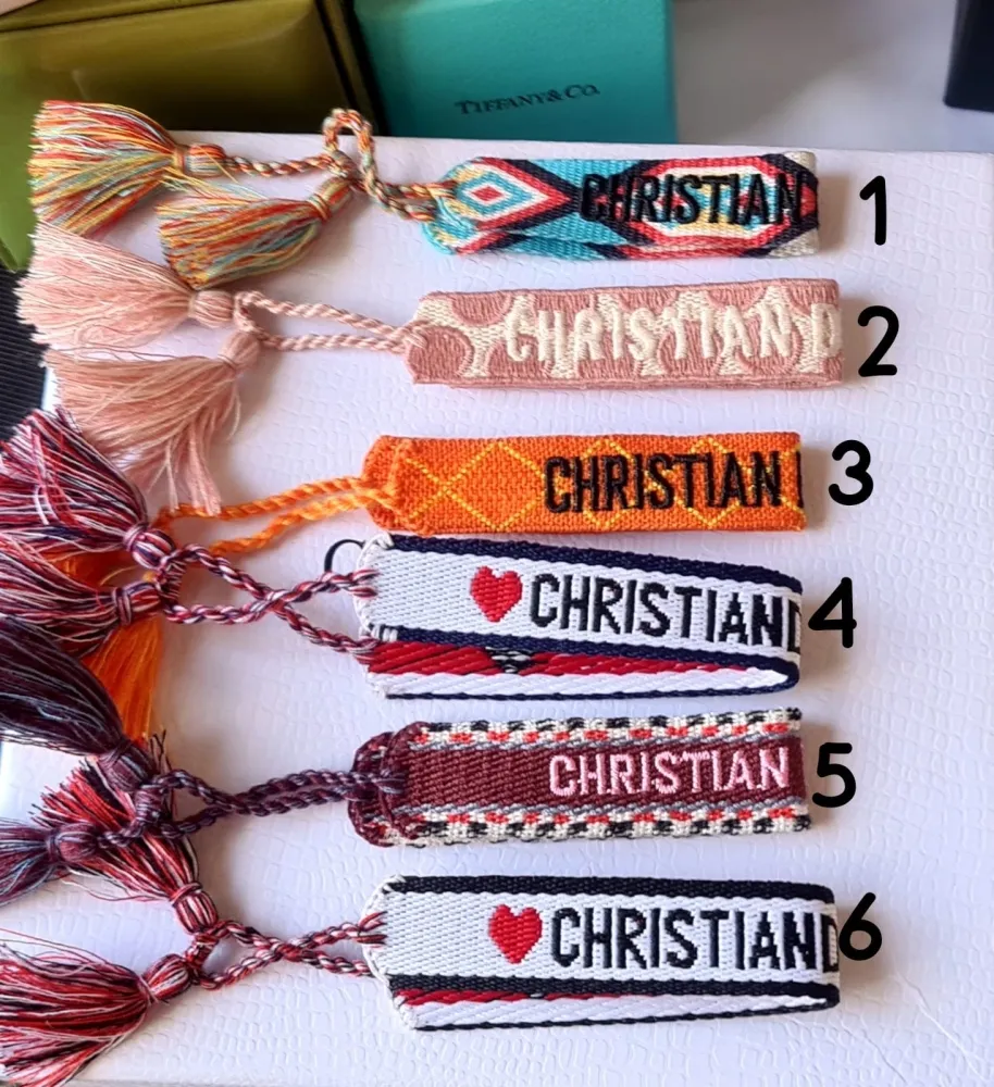 Pulseira de algodão Dior 2 Imagem