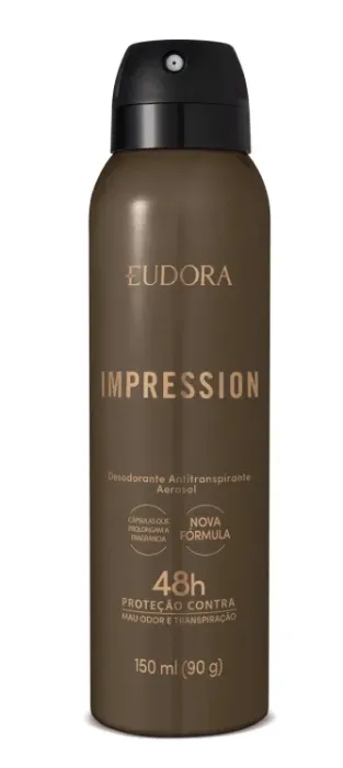 Desodorante Antitranspirante Aerossol Impression 150ml/90g Imagem