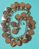 Pulseira multi corações Tiffany&Co semijoia. 