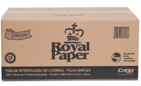 PAPEL INTERFOLHA CX4800FL 100% 22X20-ROYAL SILVER