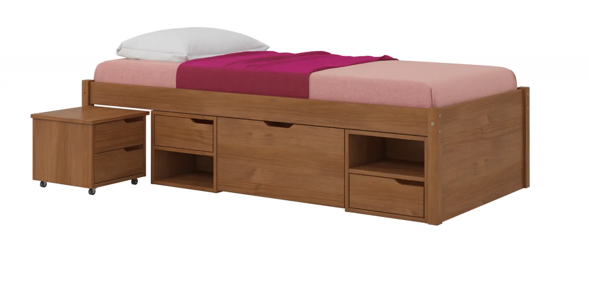 Cama Charme Solteiro Amêndoa-Links
