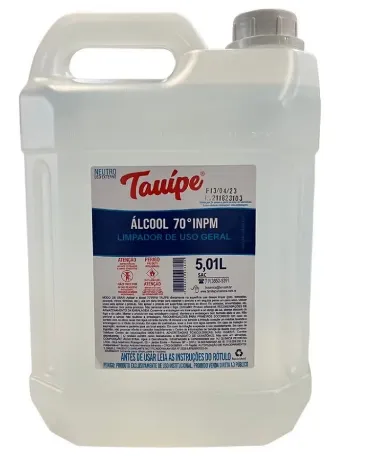 ALCOOL 70 INPM LIQUIDO 05 LTS TAUIPE