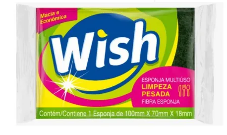 ESPONJA DUPLAS FACE EMBALADA WISH/ALKLIN