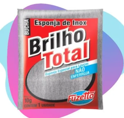 ESPONJA AÇO INOX 10 GRS PRATA