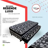  Cama box solteiro com auxiliar Resende D20 10 cm bioflex