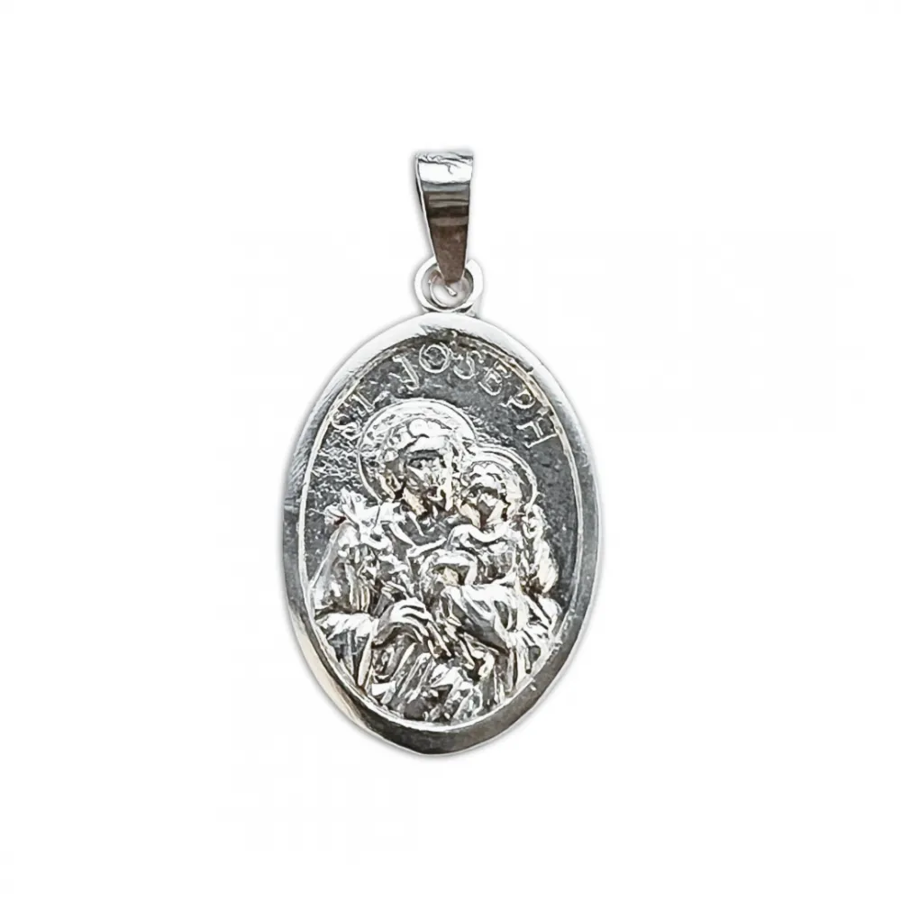 Medalha de prata alta São José - PI1509 Imagem