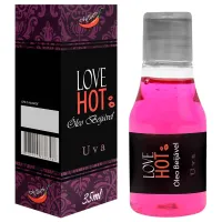 LOVE HOT ÓLEO BEIJÁVEL AROMÁTICO SABORES 35ML - CHILLIES.                                                                         LIBYSEXSHOP - Foto 2