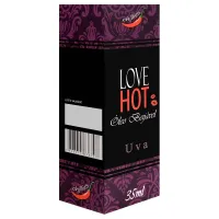 LOVE HOT ÓLEO BEIJÁVEL AROMÁTICO SABORES 35ML - CHILLIES.                                                                         LIBYSEXSHOP - Foto 5