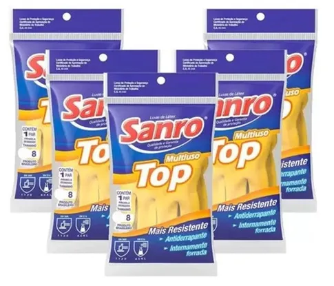 LUVA SANRO TOP - AMARELA