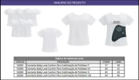 CAMISETA BABY LOOK CONFORT PARA SUBLIMAÇÃO DE POLIESTER - Foto 2
