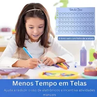 Kit 2 Livro De Colorir  Capa Dura 50 Páginas + Canetinhas Colorir Marca Texto De 24 Cores - Foto 4
