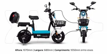 SCOOTER ELETRICA RIO 800W 2026 BIKEMOTO - Foto 2