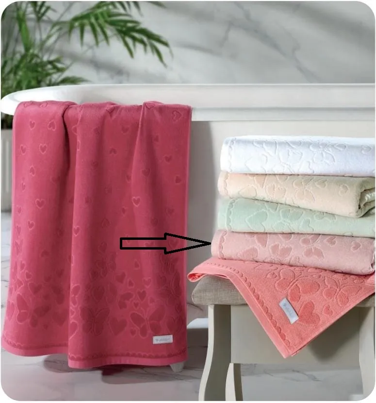 Toalha de Rosto Premium Rosa Claro