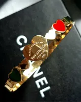 Pulseira Tiffany&Co rígida  corações vermelho e verde.  - Foto 2