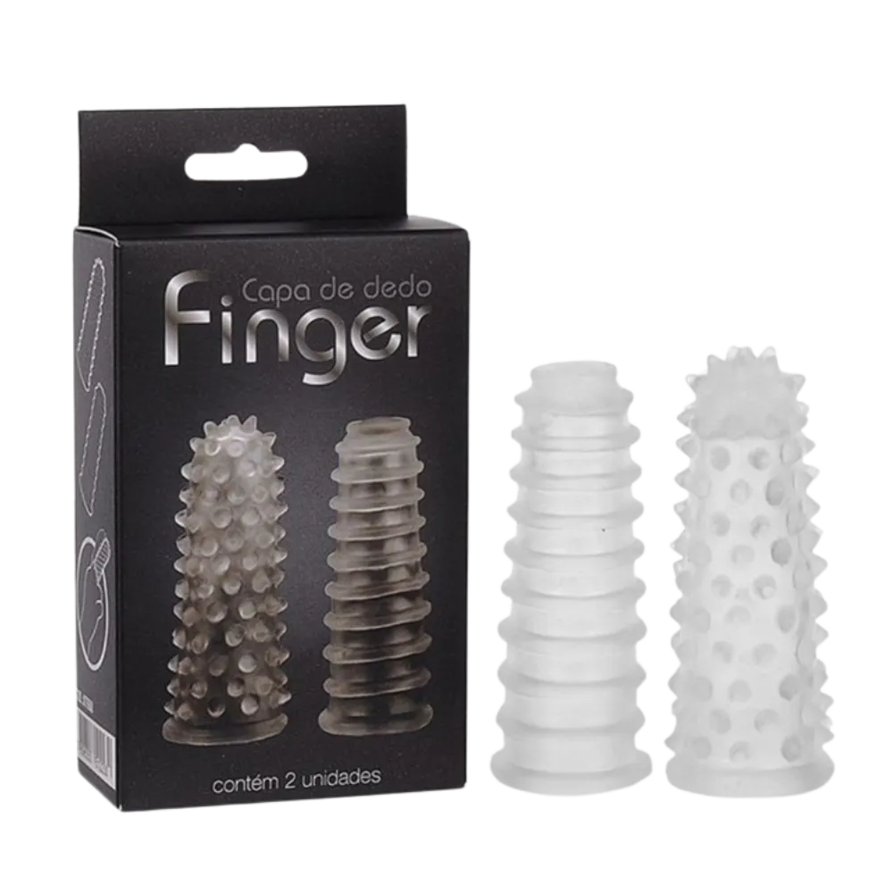 Capa de Dedo com 2 Unid Transparente Imagem