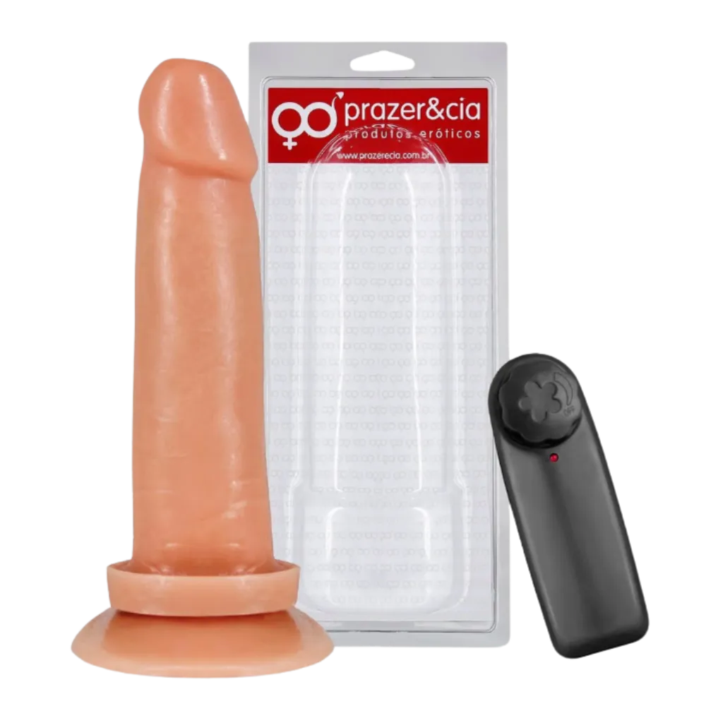 Protese Com Vibro E Ventosa 15,4 X 3,9 Cm Imagem