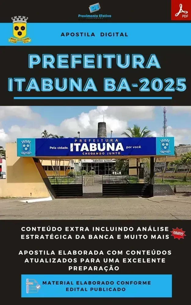Apostila Pref Itabuna Enfermagem 2025 Imagem