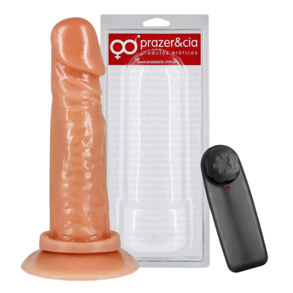 Prótese  Com Vibro E Ventosa 16 X 4,1 Cm