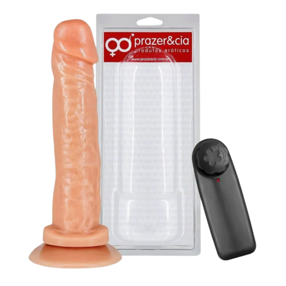 Protese Com Vibro E Ventosa 18,7 X 4 Cm