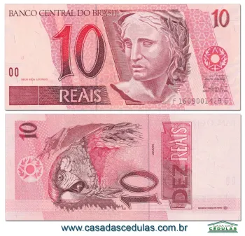 C301 - F C - 10 Reais Fe - Guido Mantega e Alexandre Tombini - Serie 1609 - 1ª Série