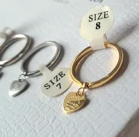 Anel fino pingente de coração Tiffany&Co  - Foto 3