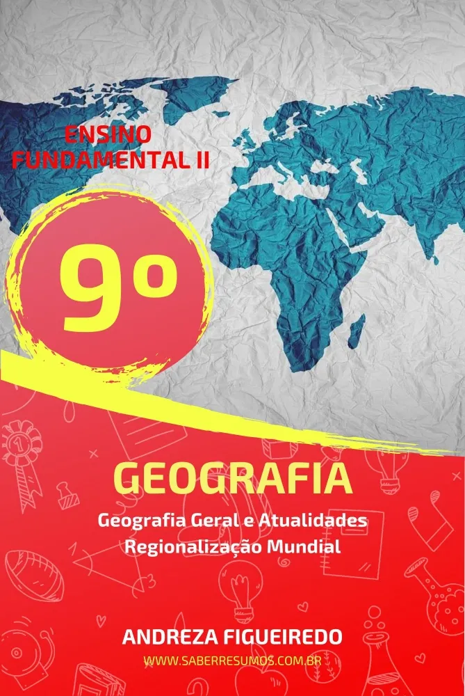 852 - Geografia - Geografia Geral e Atualidades - Regionalização Mundial - 9º ano - PDF com 23 páginas Imagem