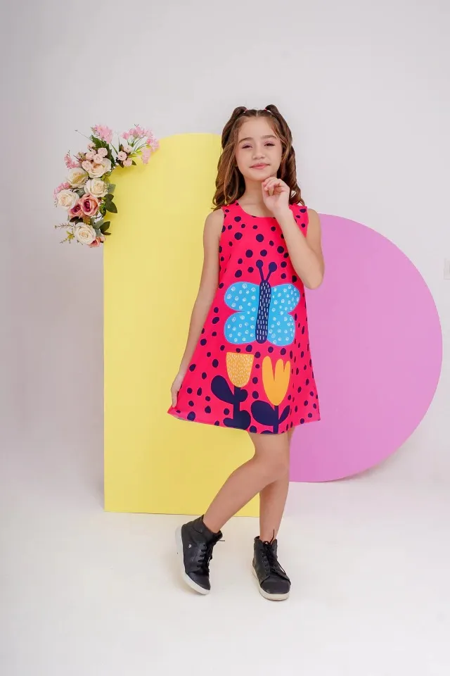 Vestido Trapézio Fun Borboleta