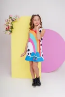 Vestido Trapézio Fun Nuvem de Óculos - Foto 3