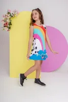 Vestido Trapézio Fun Nuvem de Óculos - Foto 4
