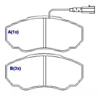 Pastilha Freio Dianteiro Fiat Ducato 2.8 2000 a 2009 - Foto 2