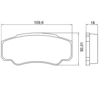 Pastilha Freio Traseiro Citroen Jumper 2.8 2003 a 2017 SYL1152 - Foto 2