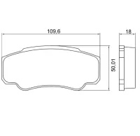 Pastilha Freio Traseiro Peugeot Boxer 2.5 2002 a 2017 SYL1152 - Foto 2