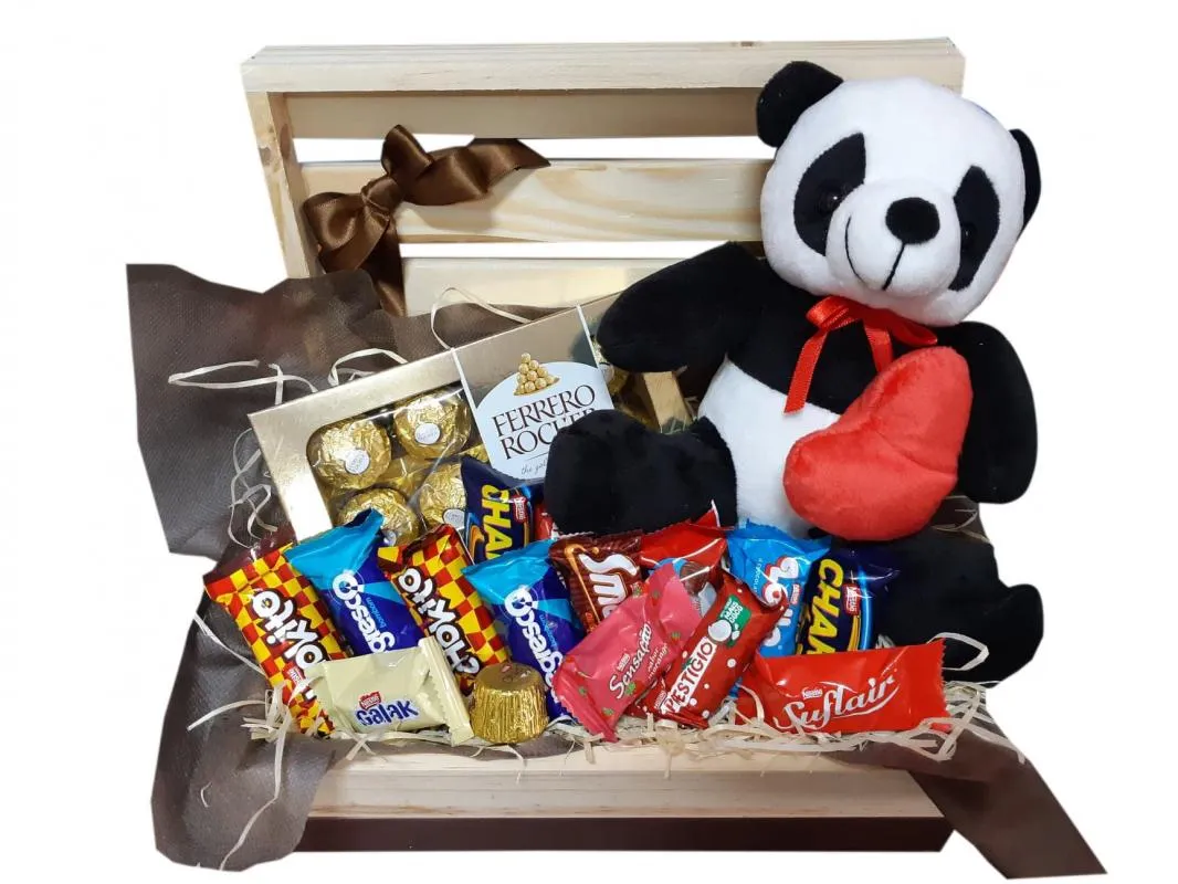 CESTA DE CHOCOLATE PANDINHA 