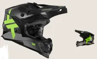 CAPACETE ATOMIC PRETO/VERDE 2025 - MATTOS RACING - Foto 2
