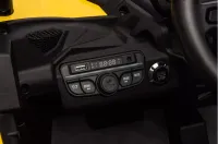 Mini Carro Elétrico 4x4 12v Amarelo - Foto 4