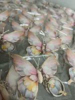 CHAVEIRO DE BORBOLETA EM TECIDO - Foto 10