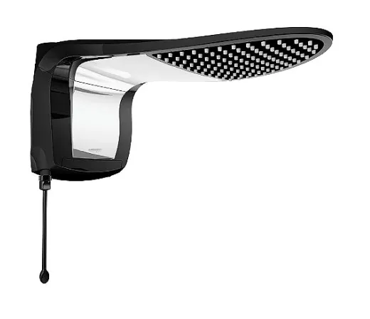 Chuveiro Eletrônico Lorenzetti Acqua Wave Ultra Black/Cromado 220v 7800w