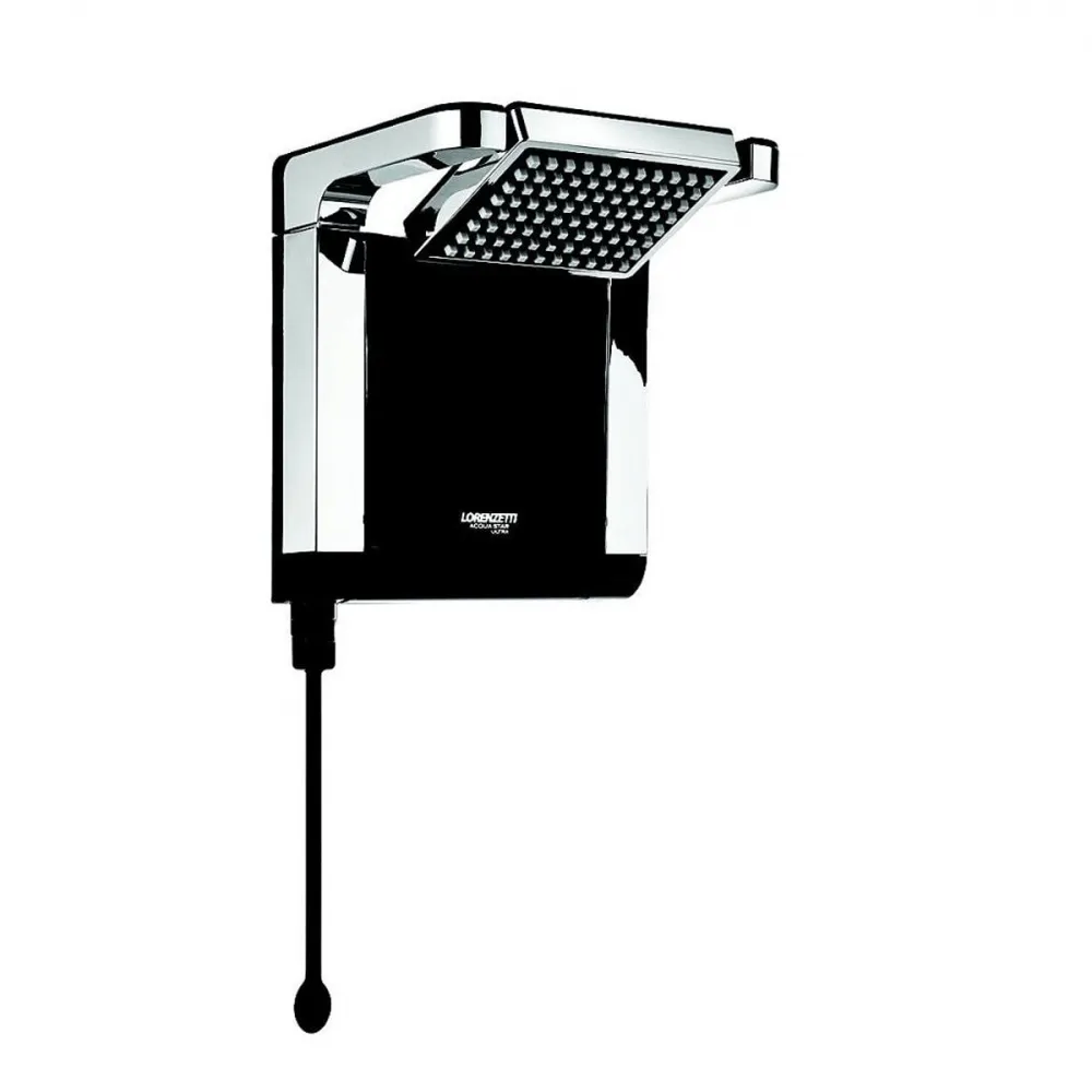 CHUVEIRO ACQUA STAR ULTRA PRETO E CROMADO 7800W 
