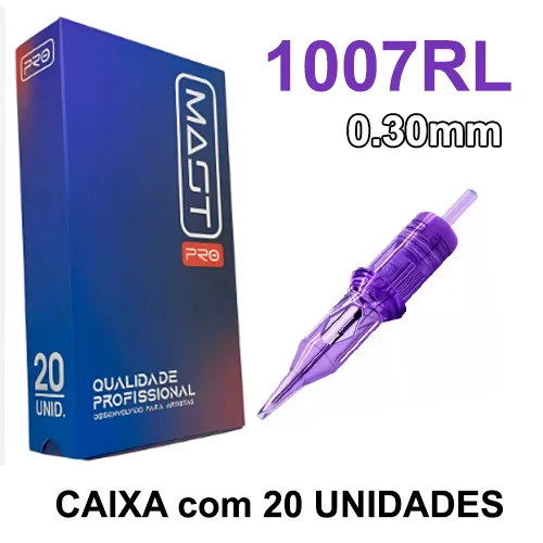 Cartucho MAST PRO TRAÇO 1007RL 0.30mm - CAIXA 20 UNIDADES  Imagem