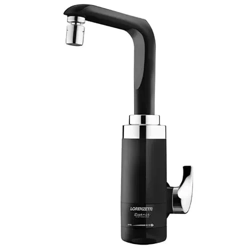 Torneira Elétrica Essence Parede 220 Volts 5500 Watts Preta Cromada - 7551031 