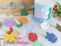 G1.867  Gabarito de Moldes  em MDF  Lata Peixe das Cores  - Foto 5