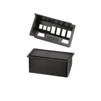 Estação de Trabalho Mesa Plataforma 1350 Para 6 Lugares Pé Painel com Caixas de Tomadas Versa - Foto 4