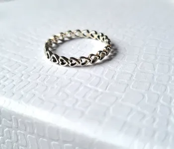 Anel corações vazados Pandora  - Foto 2