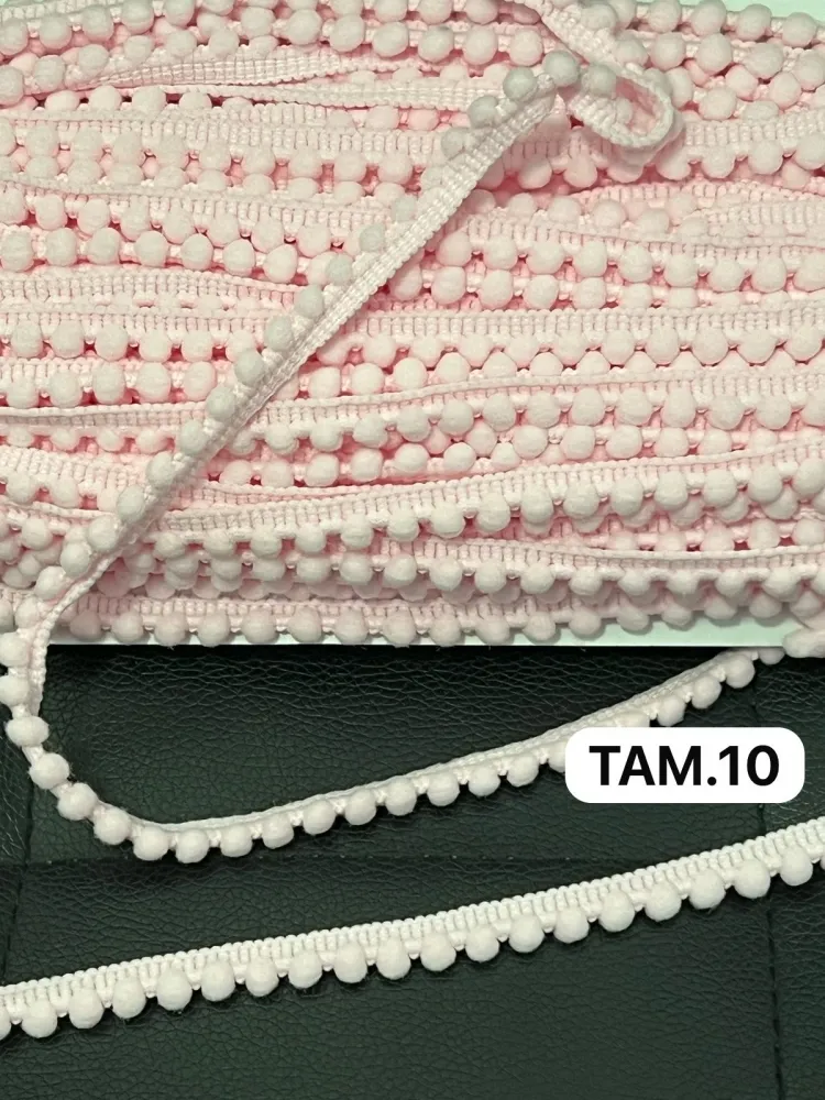   POMPOM TAM.10 ROSABB COR132