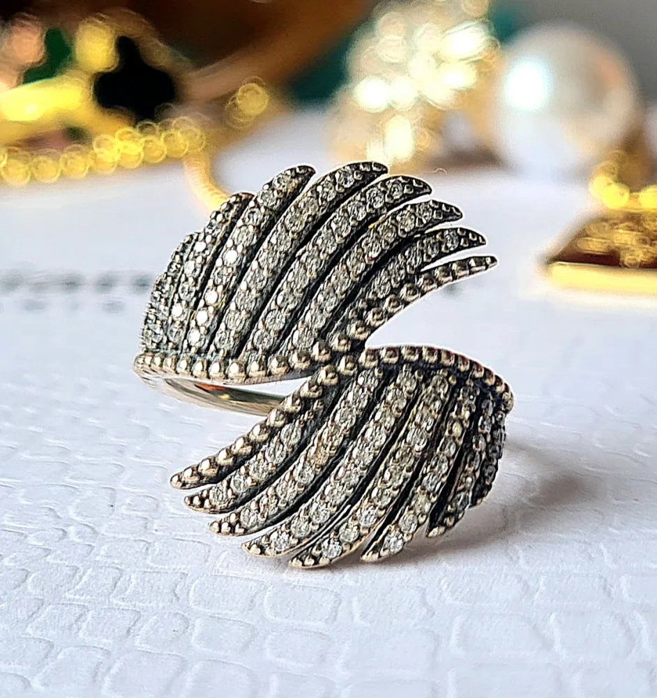 Anel asas de anjo Pandora.