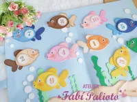 G1.868  Gabarito de Moldes  em MDF Pescaria dos Números  - Foto 4